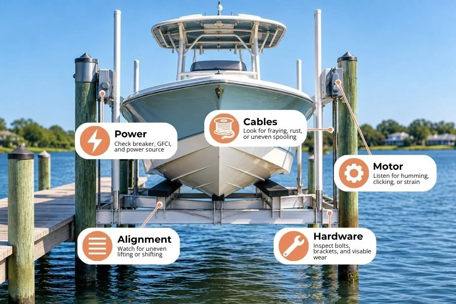 Signs Your Boat Lift Needs Repair or Replacement (1)